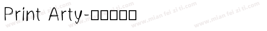 Print Arty字体转换